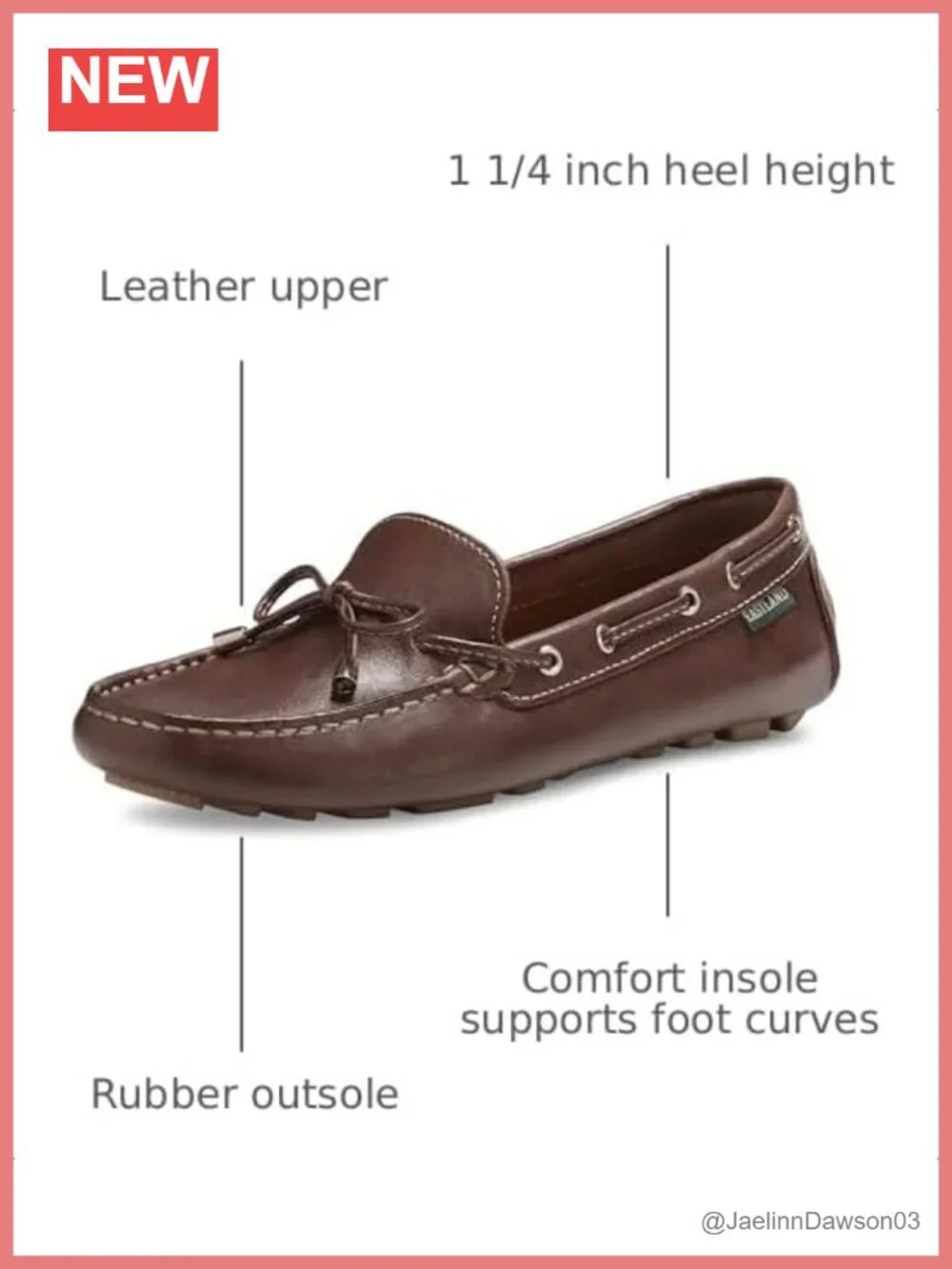 Women's Leather Loafers Slip-Ons Comfortable Pull-On Casual Walking Shoes